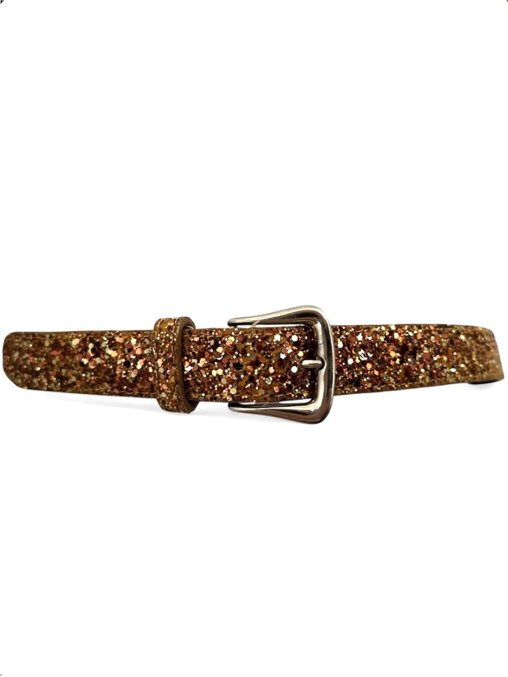 Brown & Gold Glitter Belt